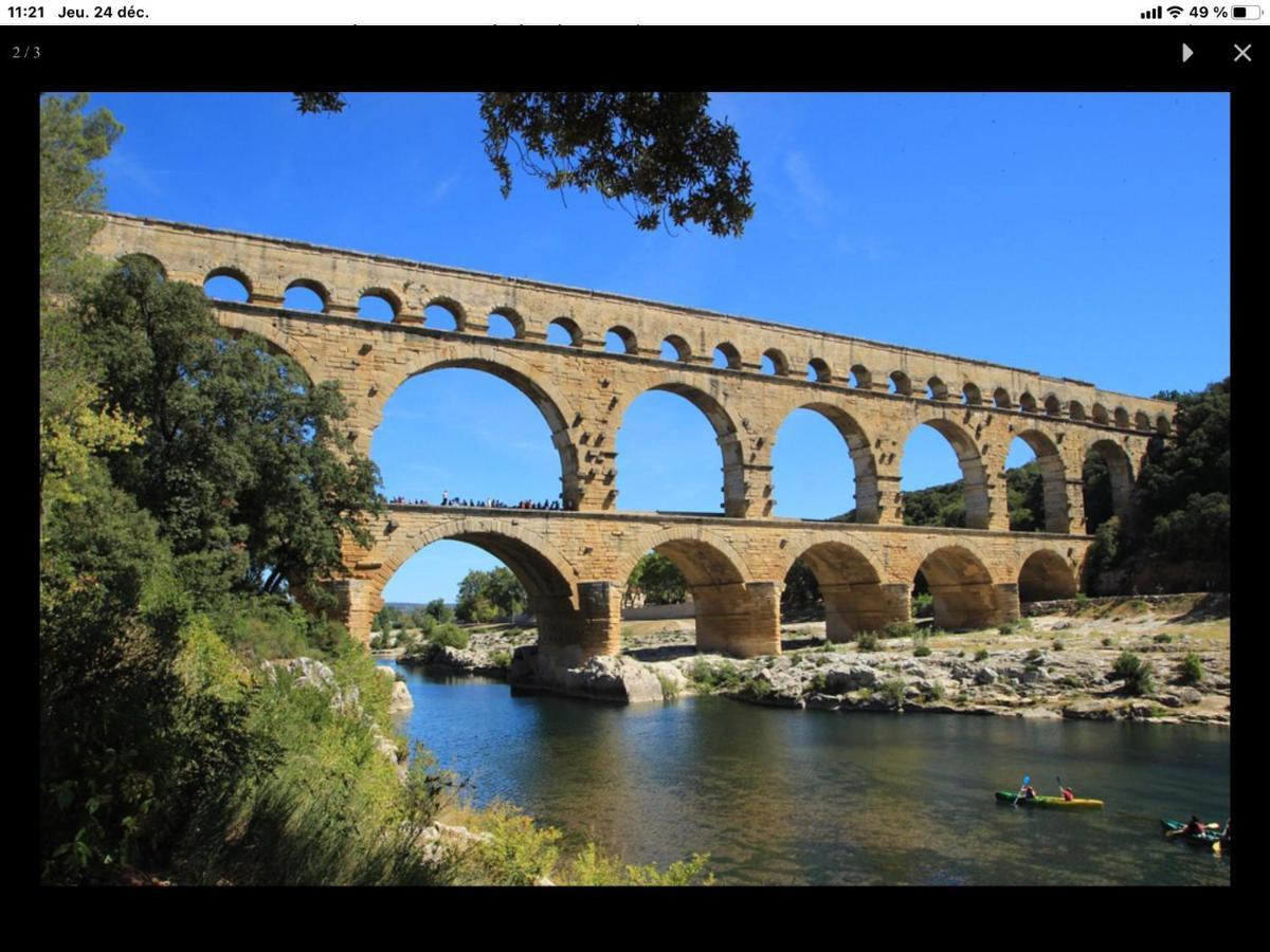 Appartement 3 Min A Pied Du Centre D'Uzes Parking Piscine Eksteriør billede