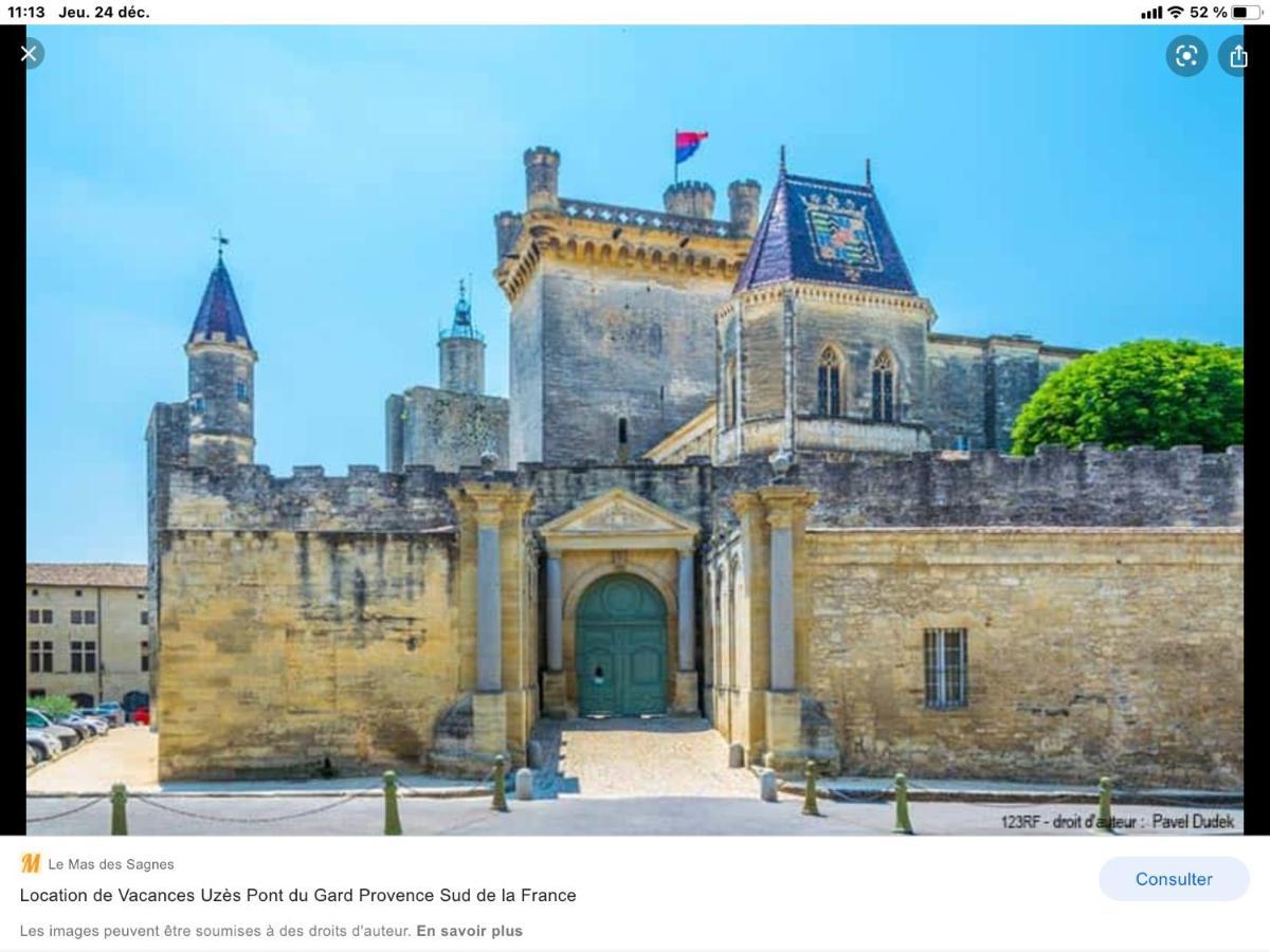 Appartement 3 Min A Pied Du Centre D'Uzes Parking Piscine Eksteriør billede