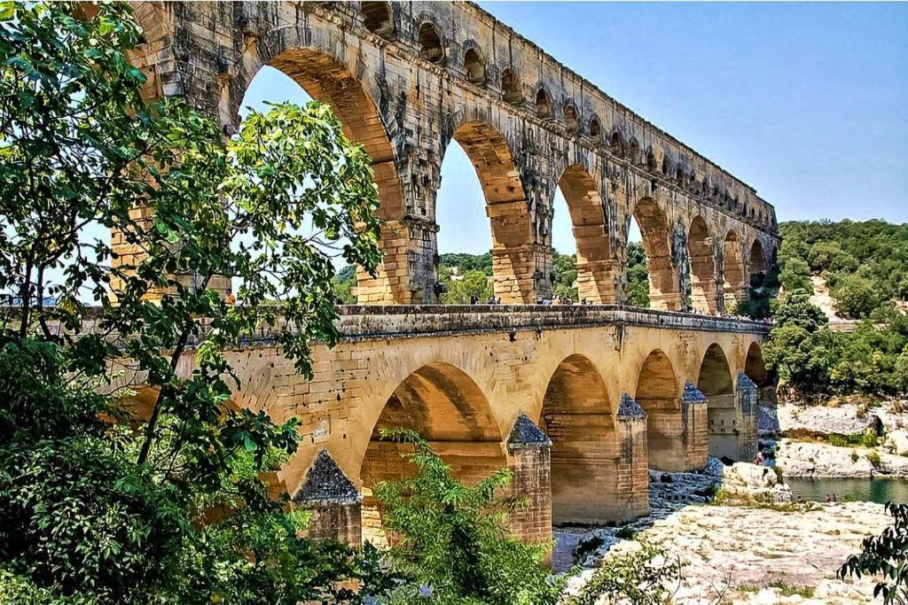 Appartement 3 Min A Pied Du Centre D'Uzes Parking Piscine Eksteriør billede